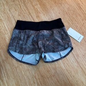 Lululemon Black and Gray Women's speed up Shorts